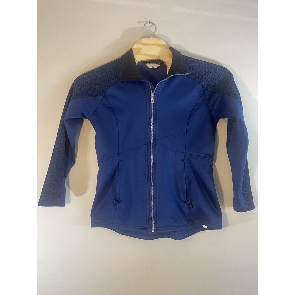 Spyder Fleece Full Zip Up Jacket Women's Size Large Blue